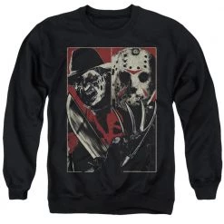 Trevco Men's Freddy Vs Jason Vs Crewneck Sweatshirt
