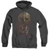 Trevco Men's Freddy Vs Jason Claws Heather Pullover Hoodie