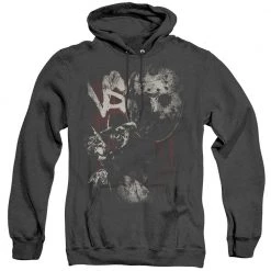 Trevco New Men's Freddy Vs Jason Scratches Heather Pullover Hoodie