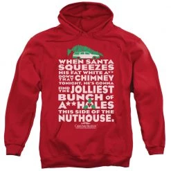 Trevco New Men's Christmas Vacation Jolliest Bunch Pullover Hoodie