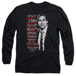Trevco Men's Christmas Vacation Profanities Long Sleeve Tee New