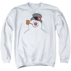Trevco Men's Frosty The Snowman Frosty Face Crewneck Sweatshirt New