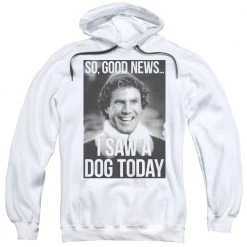 Trevco Apparel Men's Elf Must Love Dogs Pullover Hoodie