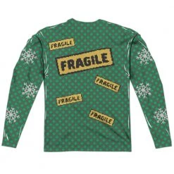 Trevco Men's A Christmas Story Leg Lamp Sweater Sublimation Long Sleeve Tee New