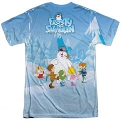 Trevco Men's Frosty The Snowman Frosty Wave Sublimated Tee