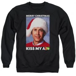 Trevco New Men's Christmas Vacation Merry Kiss Crewneck Sweatshirt