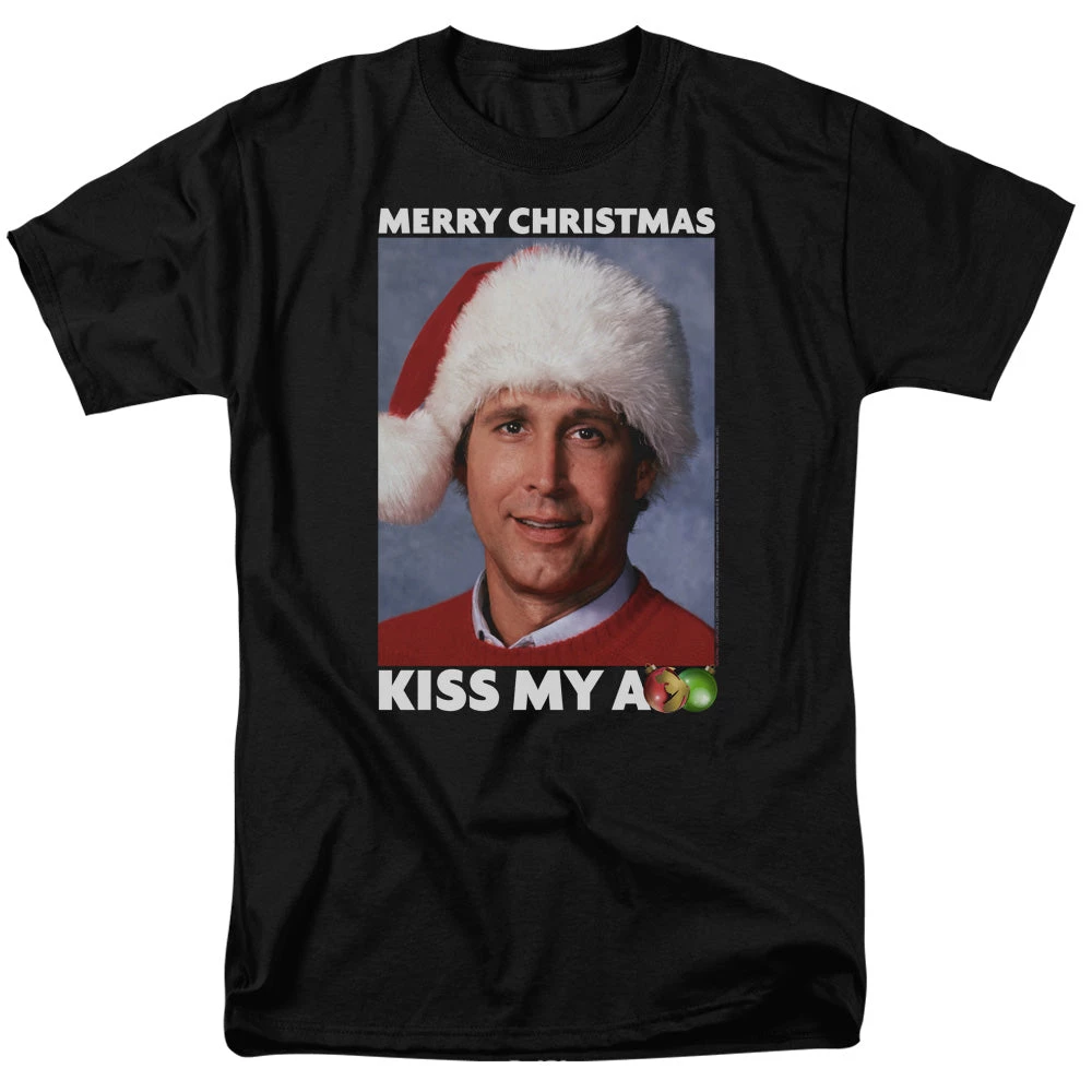 Trevco New Men's Christmas Vacation Merry Kiss Tee 1 Trevco New Men's Christmas Vacation Merry Kiss Tee