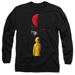Trevco Men's It Chapter 2 Red Balloon Long Sleeve Tee