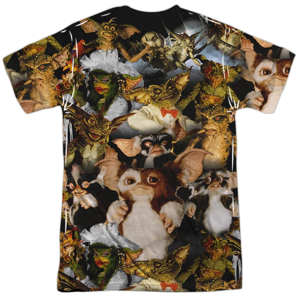 Trevco New Men's Gremlins Pack Of Gremlins Sublimated Tee 2 Trevco New Men's Gremlins Pack Of Gremlins Sublimated Tee