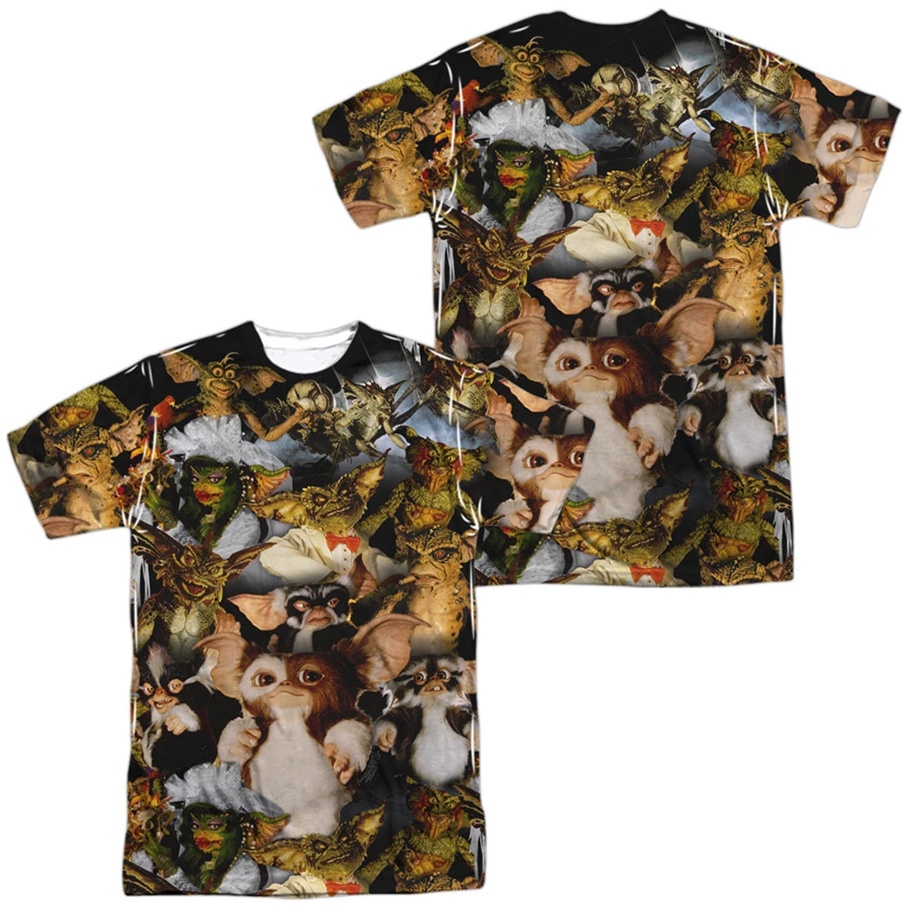 Trevco New Men's Gremlins Pack Of Gremlins Sublimated Tee 3 Trevco New Men's Gremlins Pack Of Gremlins Sublimated Tee
