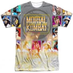 Trevco Men's Mortal Kombat Choose Your Fighter Sublimated Tee