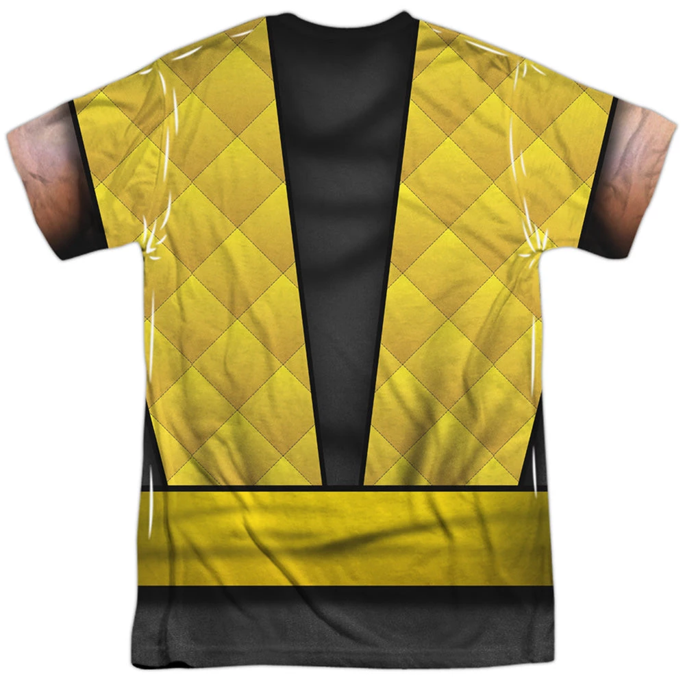 Trevco Men's Mortal Kombat Scorpion Outfit Sublimated Tee New 2 Trevco Men's Mortal Kombat Scorpion Outfit Sublimated Tee New