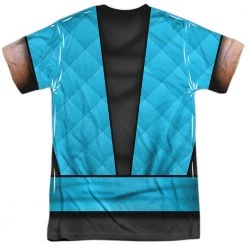 Trevco New Men's Mortal Kombat Sub Zero Outfit Sublimated Tee