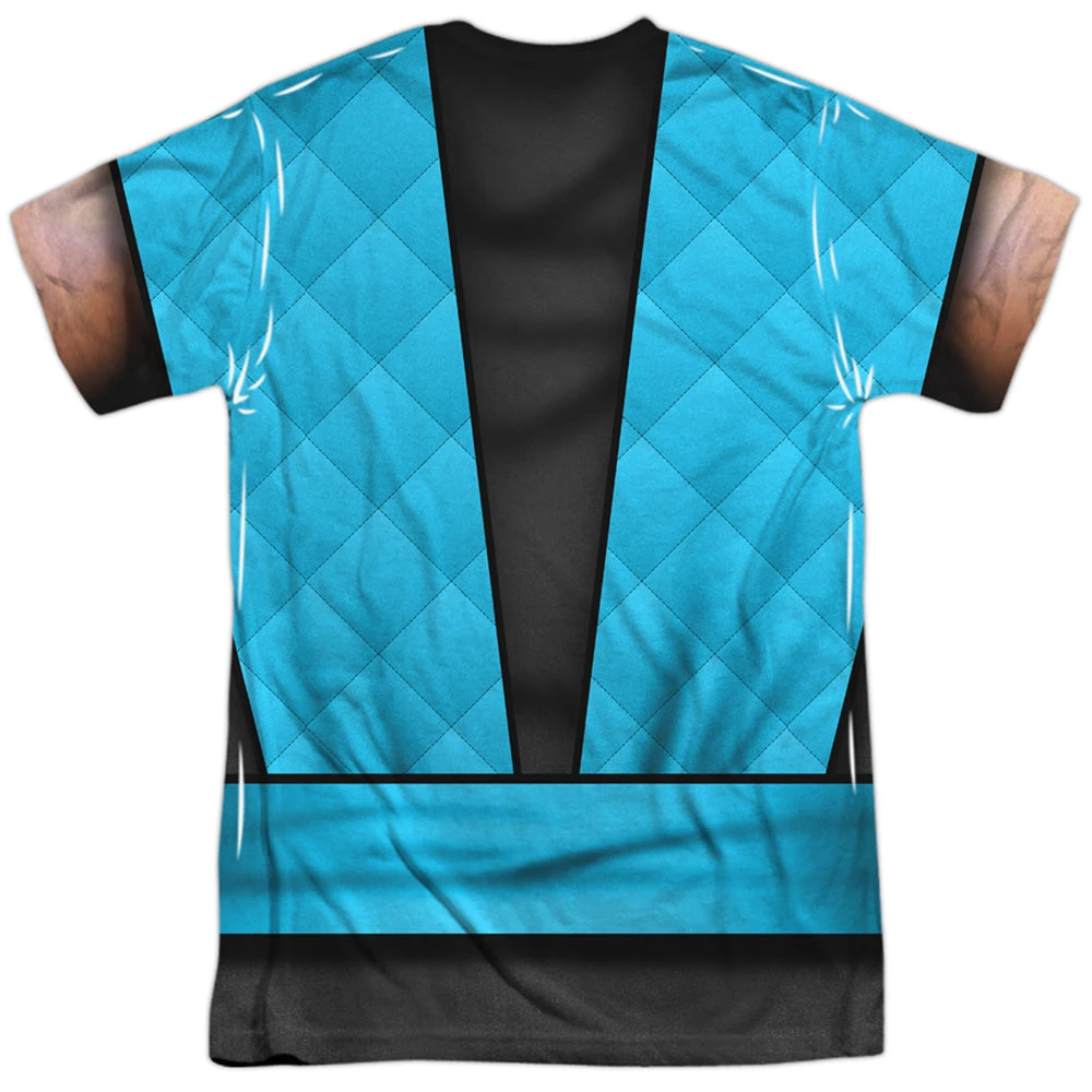 Trevco New Men's Mortal Kombat Sub Zero Outfit Sublimated Tee 2 Trevco New Men's Mortal Kombat Sub Zero Outfit Sublimated Tee