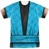 Trevco New Men's Mortal Kombat Sub Zero Outfit Sublimated Tee