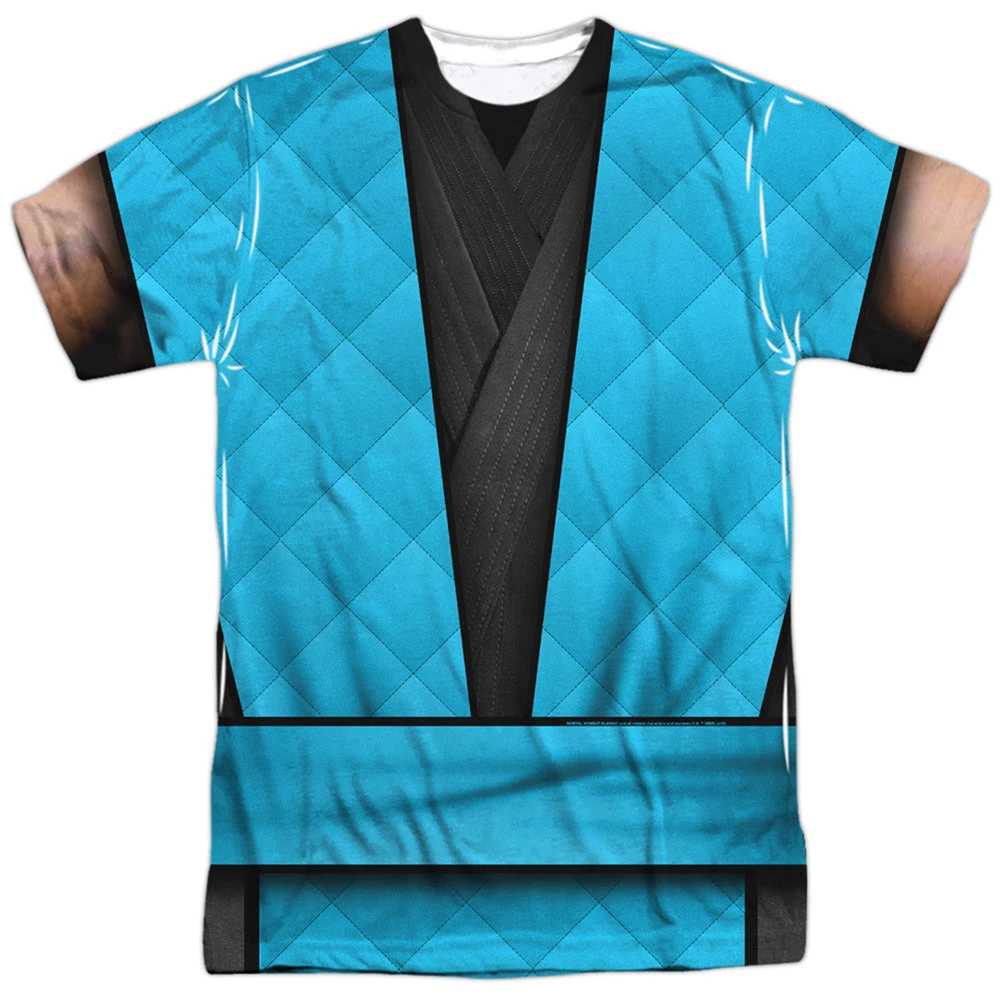 Trevco New Men's Mortal Kombat Sub Zero Outfit Sublimated Tee 1 Trevco New Men's Mortal Kombat Sub Zero Outfit Sublimated Tee