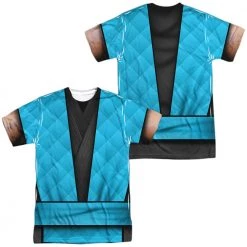 Trevco New Men's Mortal Kombat Sub Zero Outfit Sublimated Tee 5 Trevco New Men's Mortal Kombat Sub Zero Outfit Sublimated Tee