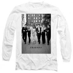 Trevco Men's Friends Walk The Streets Long Sleeve Tee