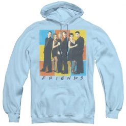 Trevco Men's Friends Color Block Of Friends Pullover Hoodie New