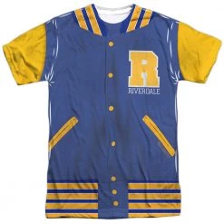 Trevco New Men's Riverdale Varsity Jacket Sublimated Tee
