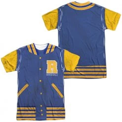 Trevco New Men's Riverdale Varsity Jacket Sublimated Tee 5 Trevco New Men's Riverdale Varsity Jacket Sublimated Tee