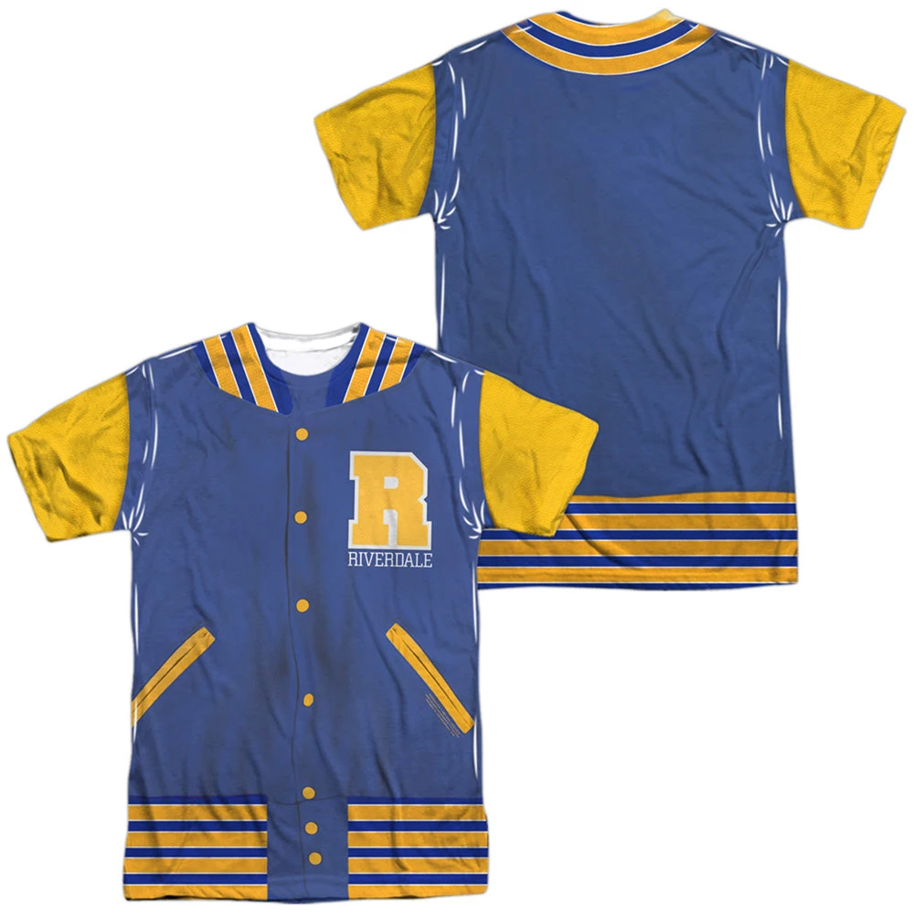 Trevco New Men's Riverdale Varsity Jacket Sublimated Tee 3 Trevco New Men's Riverdale Varsity Jacket Sublimated Tee