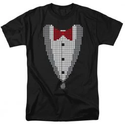 Trevco New Men's The Big Bang Theory Pixelated Tux Tee