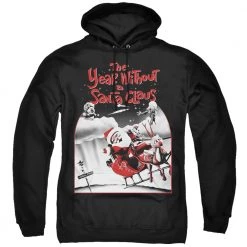 Trevco Men's The Year Without A Santa Claus Santa Poster Pullover Hoodie