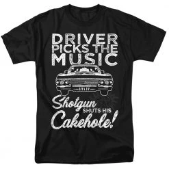 Trevco Men's Supernatural Driver Picks Music Tee New