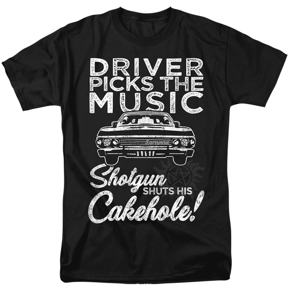 Trevco Men's Supernatural Driver Picks Music Tee New 1 Trevco Men's Supernatural Driver Picks Music Tee New