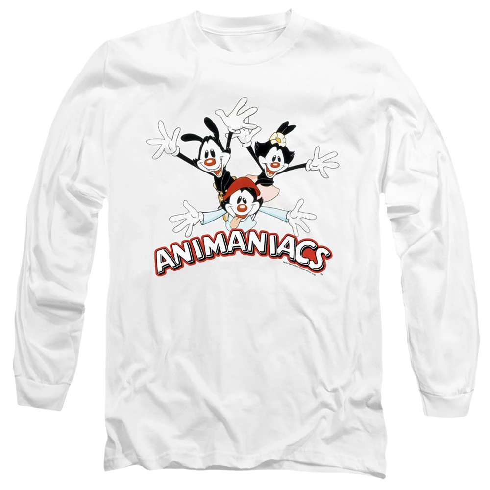 Trevco Men's Animaniacs Trio Long Sleeve Tee New 1 Trevco Men's Animaniacs Trio Long Sleeve Tee New