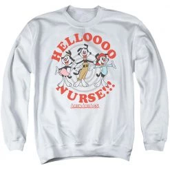 Trevco Men's Animaniacs Hello Nurse Crewneck Sweatshirt