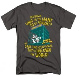 Trevco Men's Pinky And The Brain The World Tee