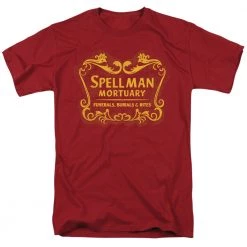 Trevco Men's Chilling Adventures Of Sabrina Spellman Mortuary Tee New