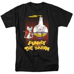 Trevco Men's Pinky And The Brain Lab Flask Tee