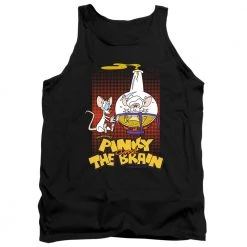 Trevco Men's Pinky And The Brain Lab Flask Tank Top