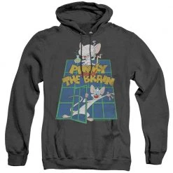 Trevco Men's Pinky And The Brain Ol Standard Heather Pullover Hoodie New