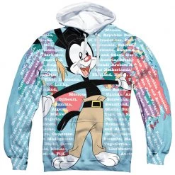 Trevco New Men's Animaniacs Yakko World Sublimated Pullover Hoodie
