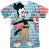 Trevco Men's Animaniacs Yakko World Sublimated Tee New
