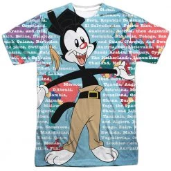 Trevco Men's Animaniacs Yakko World Sublimated Tee New