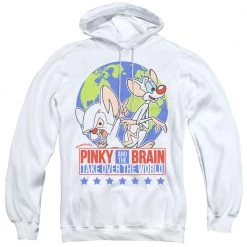 Trevco Men's Pinky And The Brain Campaign Pullover Hoodie