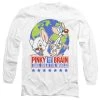 Trevco Men's Pinky And The Brain Campaign Long Sleeve Tee New