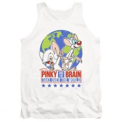 Trevco Men's Pinky And The Brain Campaign Tank Top New
