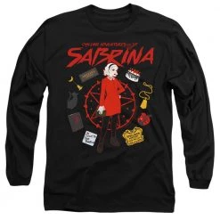 Trevco New Men's Chilling Adventures Of Sabrina Circle Long Sleeve Tee