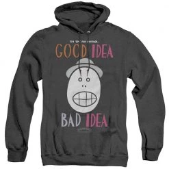 Trevco Men's Animaniacs Good Idea Bad Idea Heather Pullover Hoodie New
