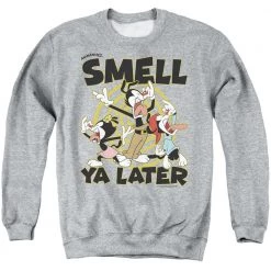 Trevco Men's Animaniacs Smell Ya Later Crewneck Sweatshirt New