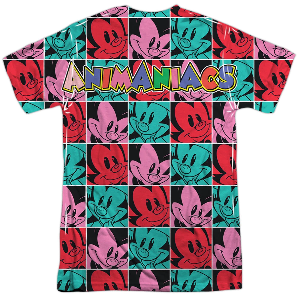 Trevco New Men's Animaniacs Squares Sublimated Tee 2 Trevco New Men's Animaniacs Squares Sublimated Tee