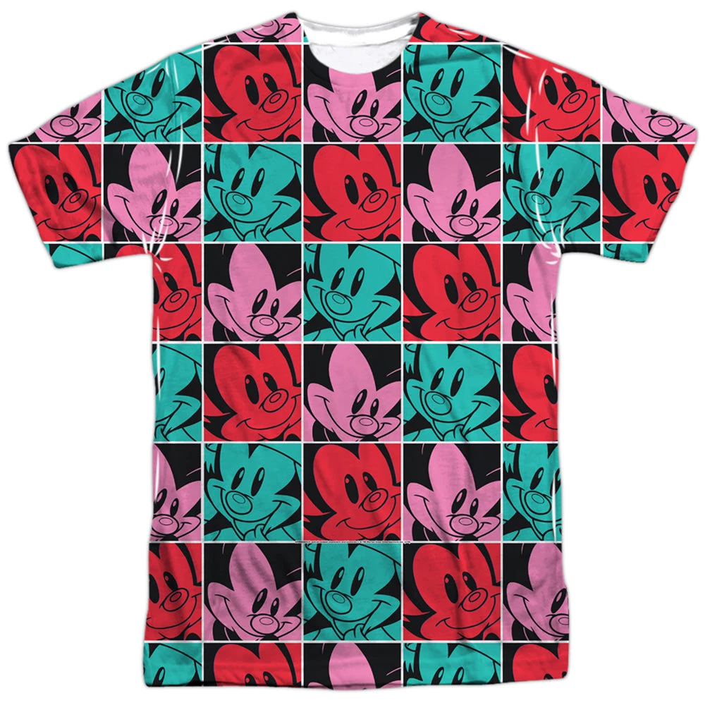 Trevco New Men's Animaniacs Squares Sublimated Tee 1 Trevco New Men's Animaniacs Squares Sublimated Tee