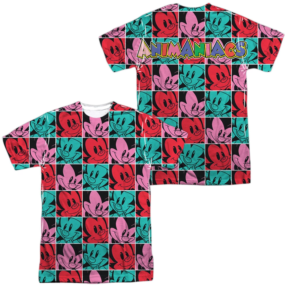 Trevco New Men's Animaniacs Squares Sublimated Tee 3 Trevco New Men's Animaniacs Squares Sublimated Tee