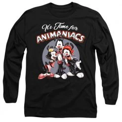 Trevco Men's Animaniacs It'S Time For Long Sleeve Tee New